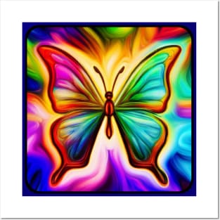 Psychedelic Butterfly Posters and Art